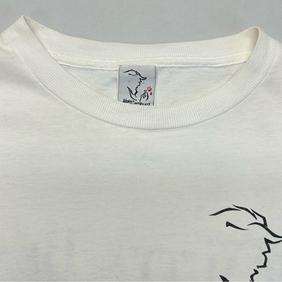 Beauty And The Beast Adult T Shirt Size L Graphic Disney Musical Broadway White - Picture 12 of 13